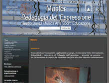 Tablet Screenshot of masterpedagogiadellespressione.org